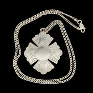 Victorian Sterling Silver Fob Medal, Birmingham 1899, with Chain