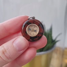 Load and play video in Gallery viewer, Antique Miniature Jasper Compass Charm/Pendant
