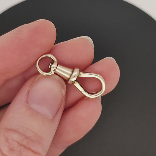 Antique 9ct Rose Gold Swivel Dog Clip video