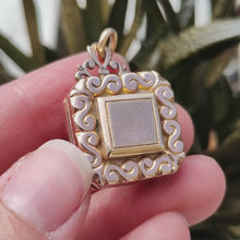 Load and play video in Gallery viewer, Antique Rolled Gold Ornate Locket Pendant
