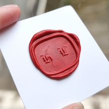 Load image into Gallery viewer, Victorian Gold Cased Bloodstone Fob Seal | Initials wax impression
